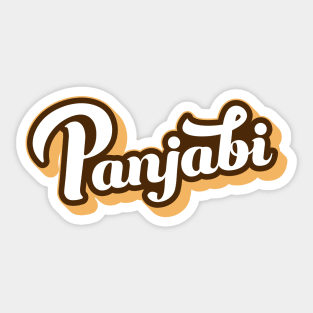 Panjabi Vintage style Design Sticker